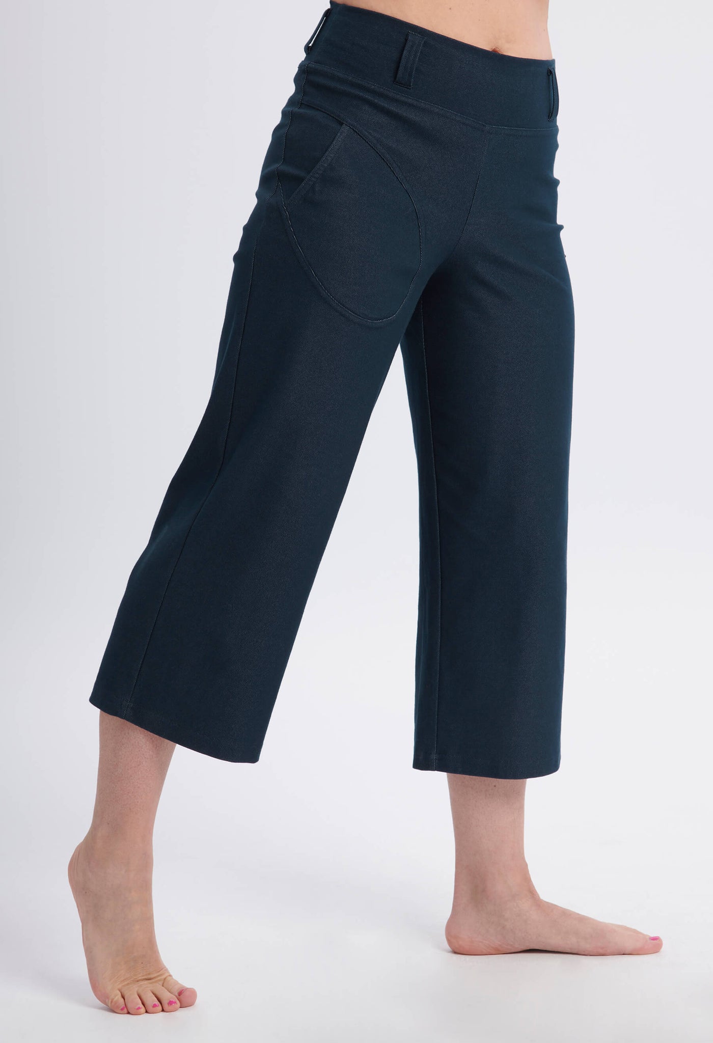 Romy - Pantalon capri style denim