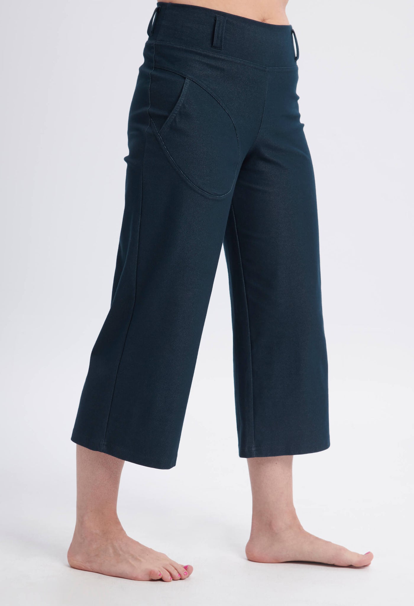 Romy - Pantalon capri style denim