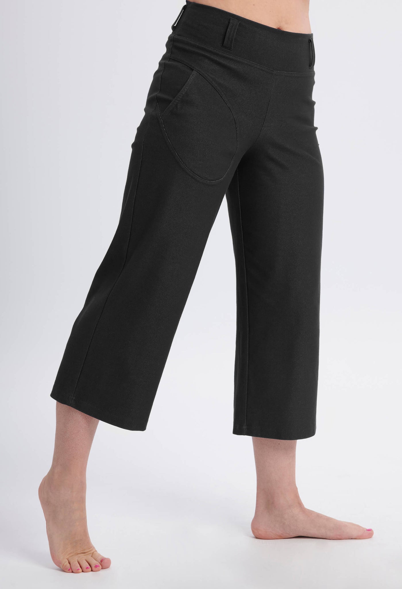 Romy - Pantalon capri style denim