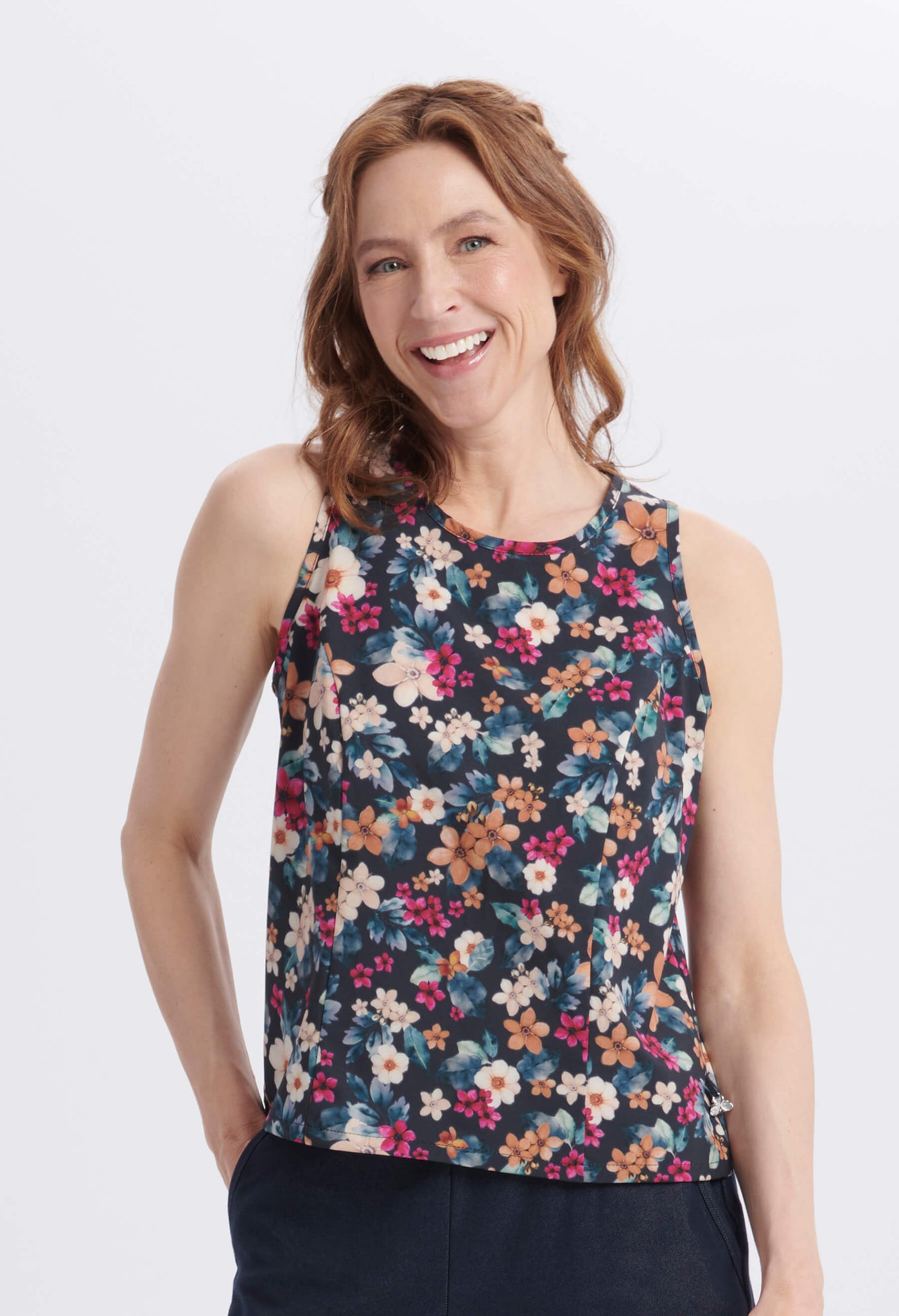 Ruby - Camisole courte à motifs floraux