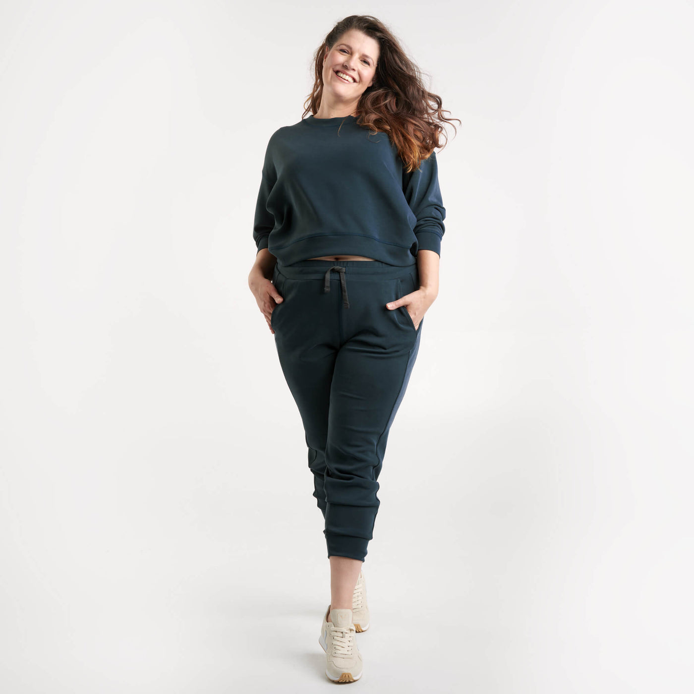 Aria - Pantalon jogger à taille haute